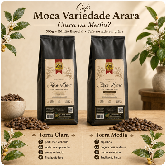 Café Especial Moca Arara 500g - Torrado em Grão
