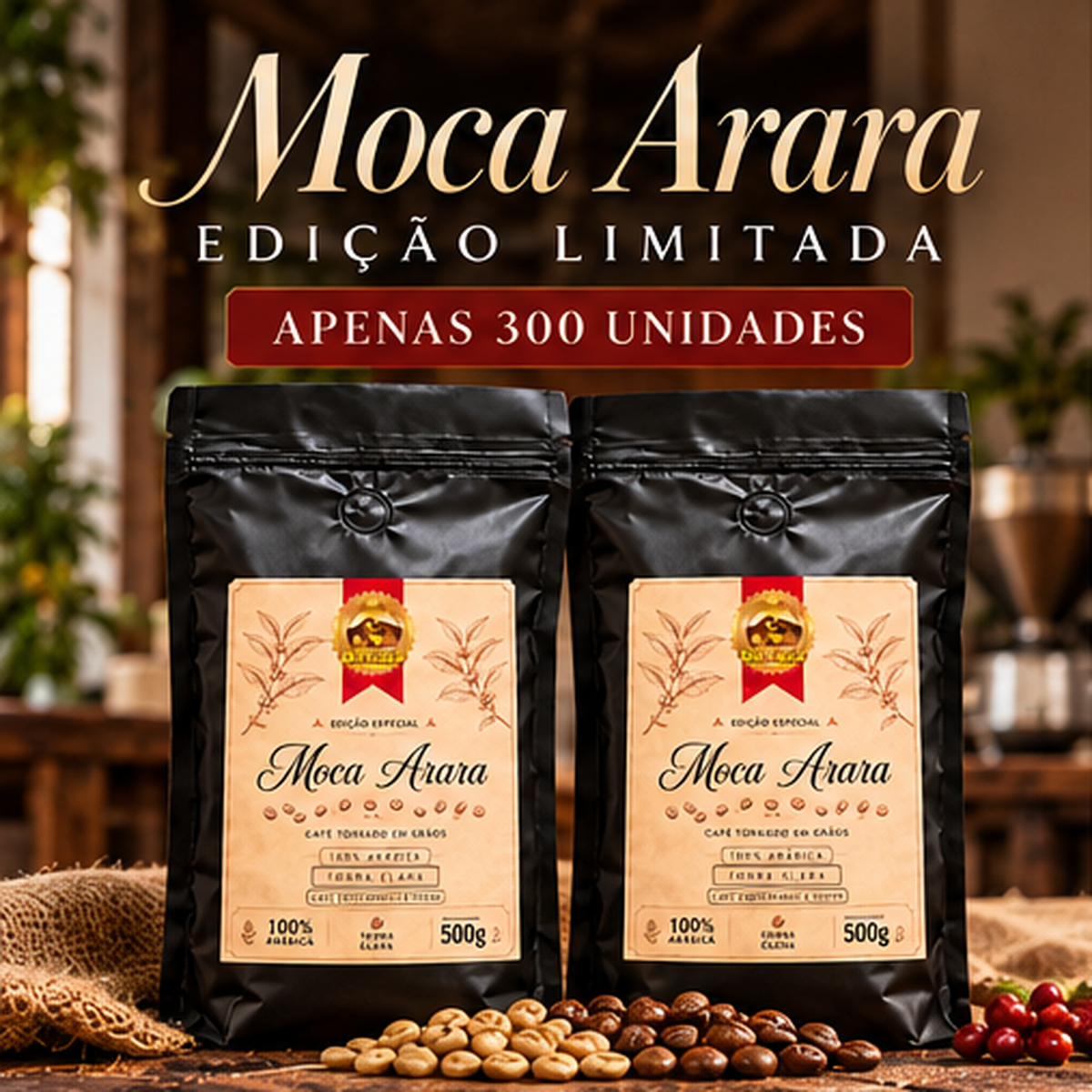 Café Especial Moca Arara 500g - Torrado em Grão