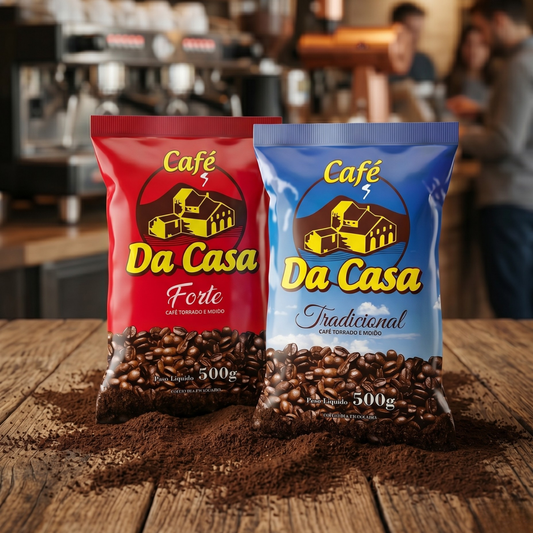 Kit 1kg Café da Casa Tradicional e Forte