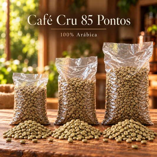 Café Cru/Verde 85 pontos 100% Arábica