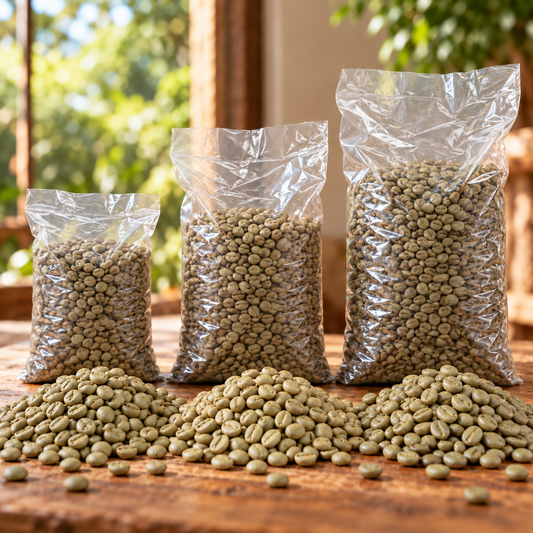 Café Cru/Verde 80 pontos 100% Arábica