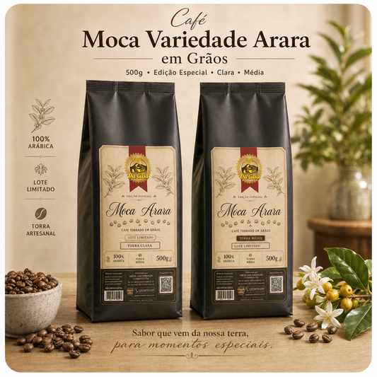 Café Especial Moca Arara 500g - Torrado em Grão