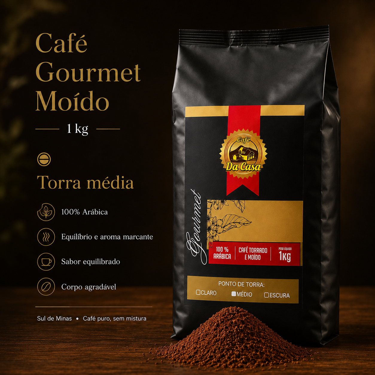 Café Gourmet Moido 100% Arabica  1Kg