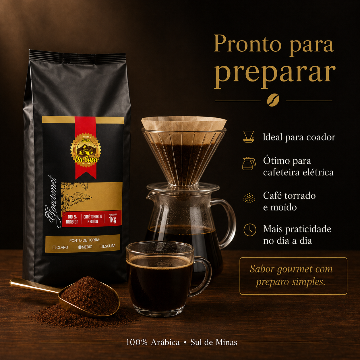 Café Gourmet Moido 100% Arabica  1Kg