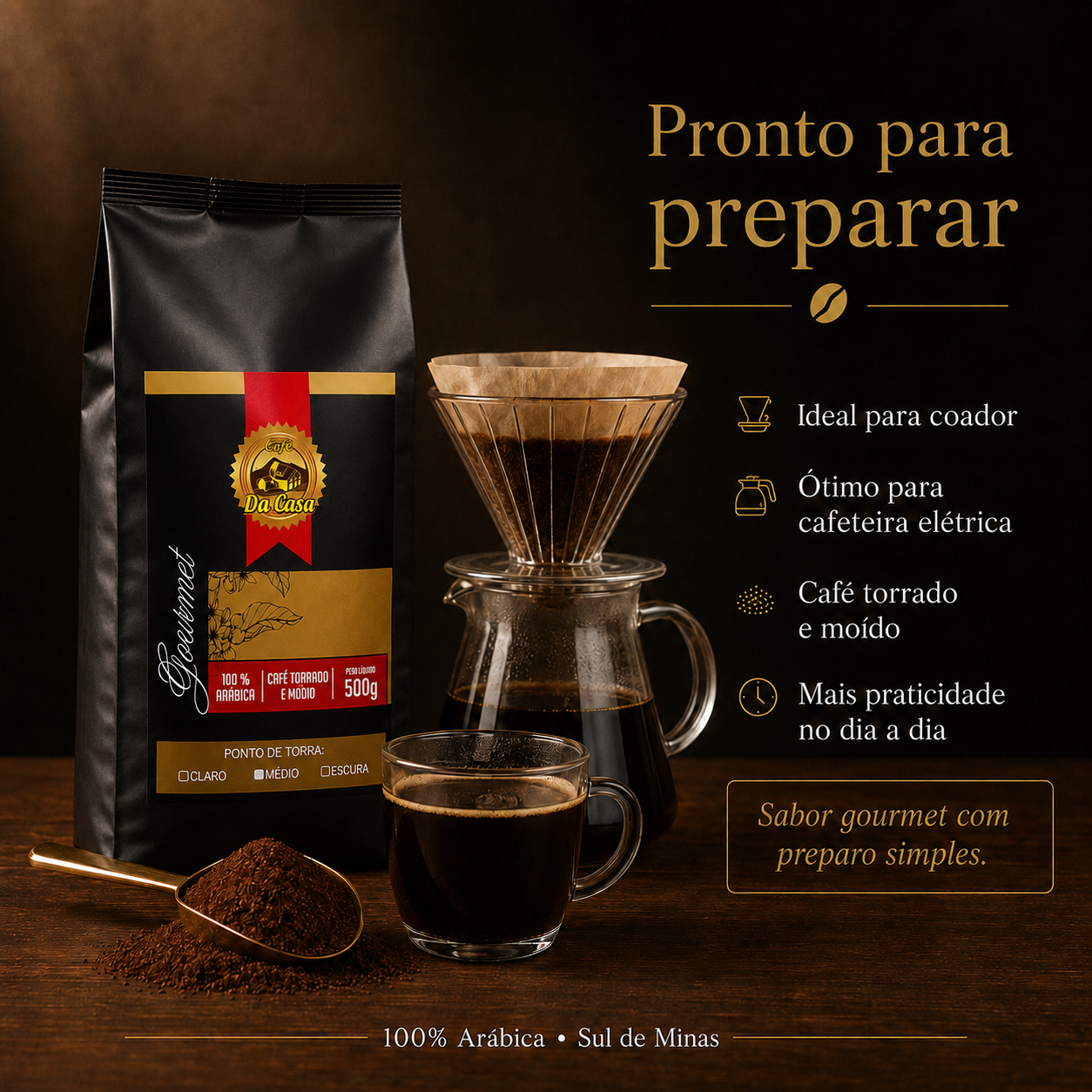 Café Gourmet Moido 100% Arabica  500g