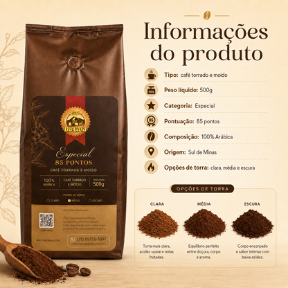 Café Especial 85Pts Moido 500g