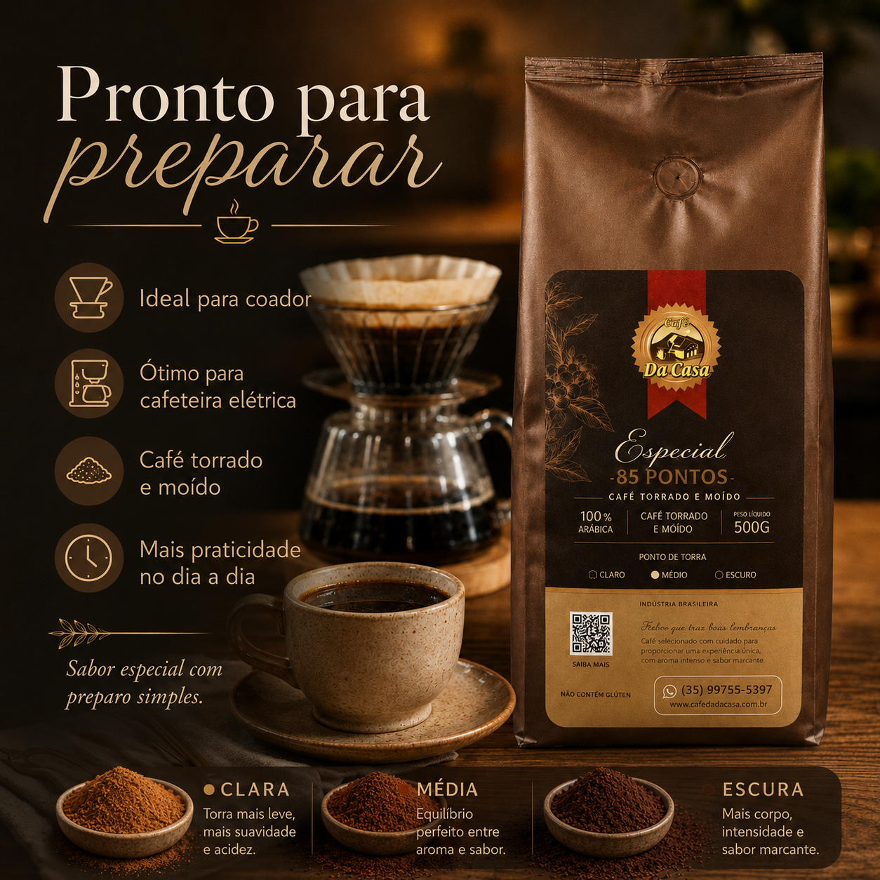 Café Especial 85Pts Moido 500g