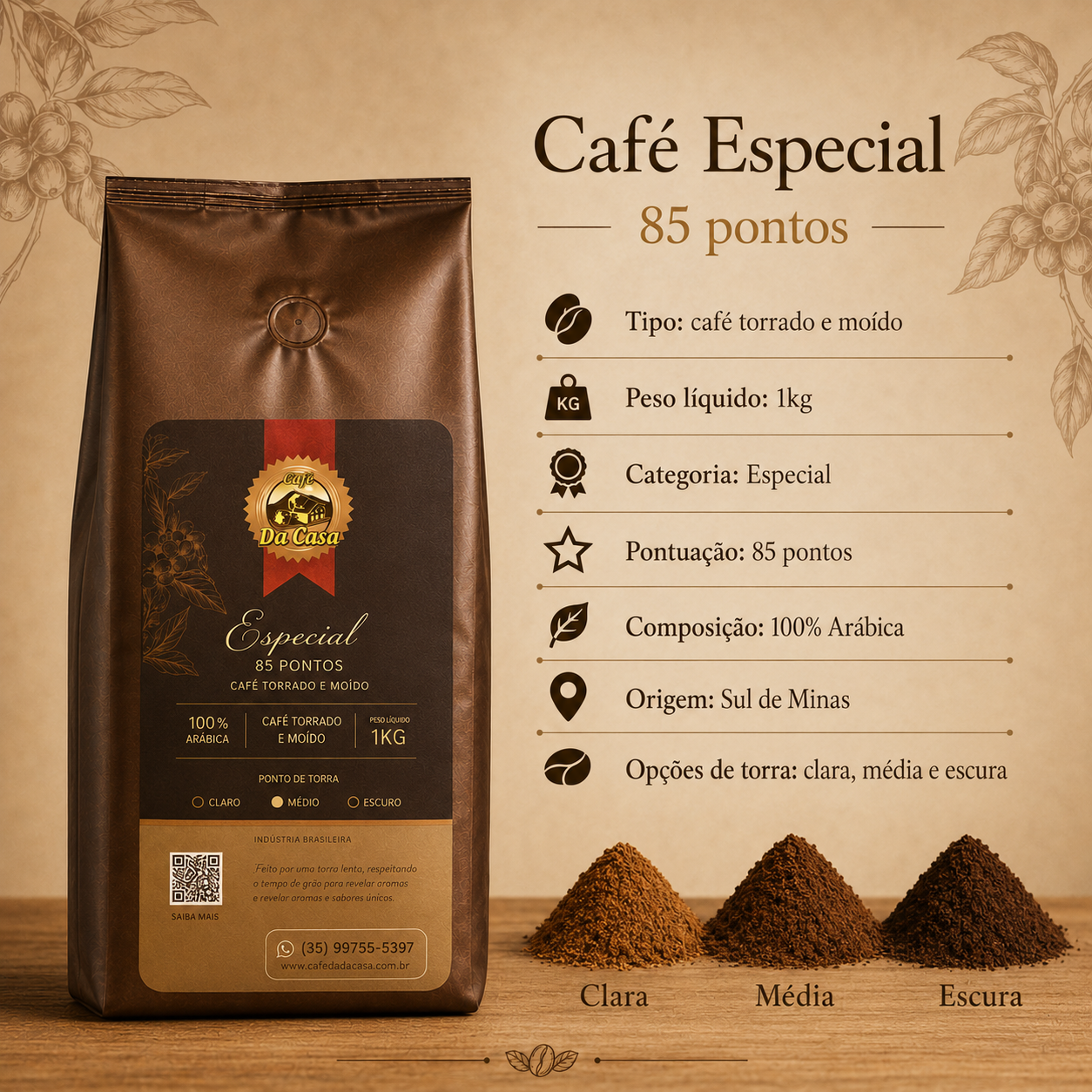 Café Especial 85Pts Moido 1Kg