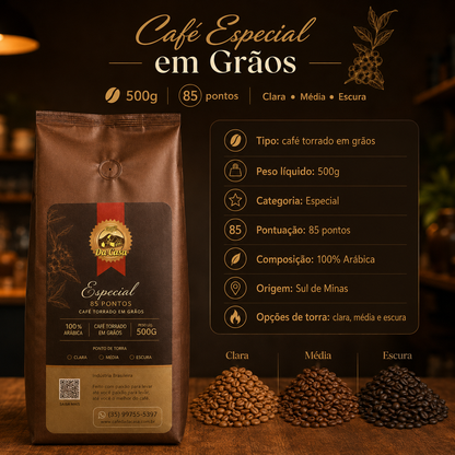 Café Especial 85Pts 500g - Torrado em Grão