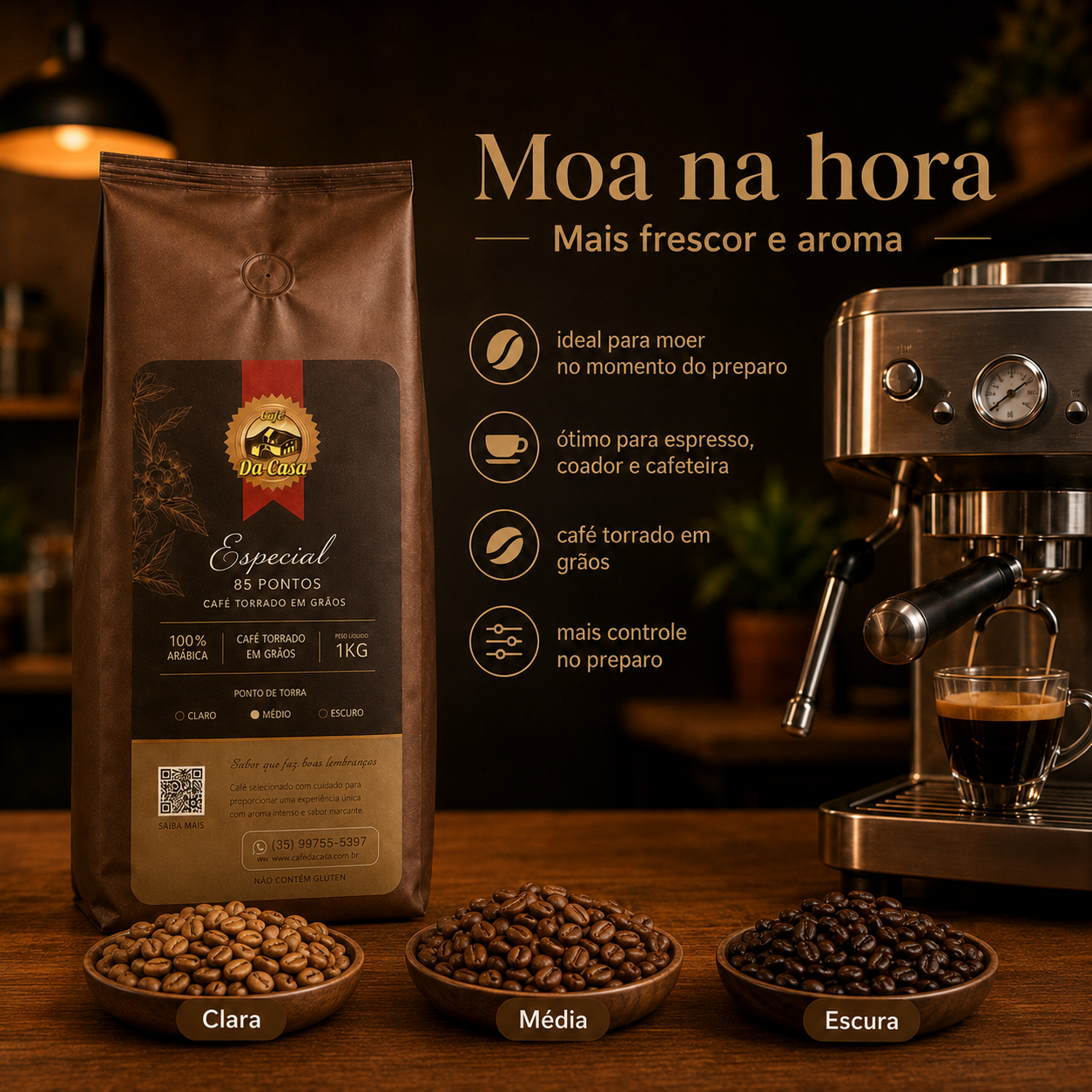 Café Especial 85Pts 1Kg- Torrado em Grão