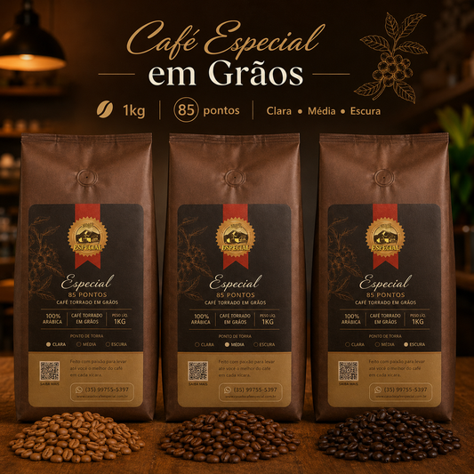 Café Especial 85Pts 1Kg- Torrado em Grão