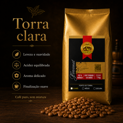 Café Gourmet Torrado Em Grãos 100% Arábica 1kg