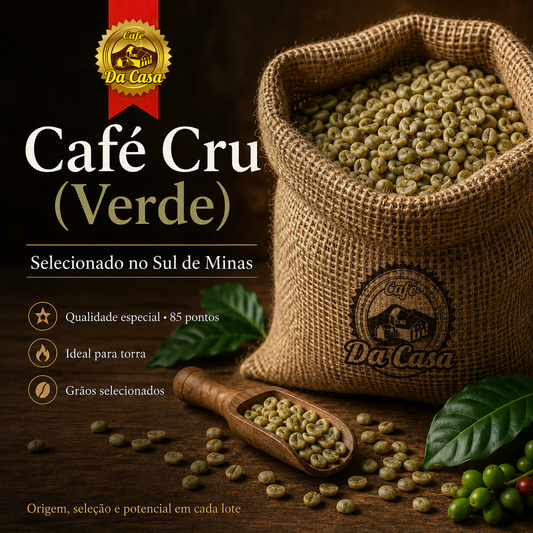 Café Cru/Verde 85 pontos 100% Arábica