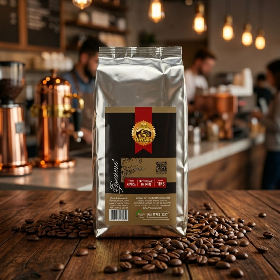 Café Gourmet Torrado Em Grãos 100% Arábica 1kg