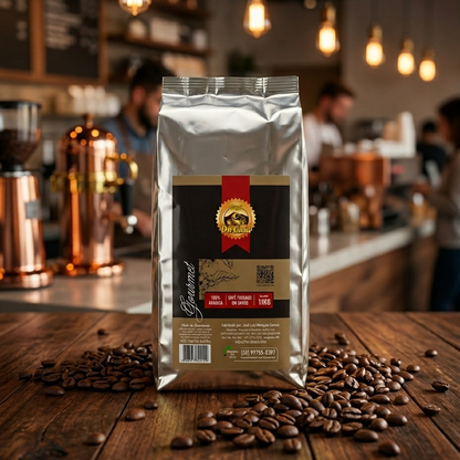Café Gourmet Torrado Em Grãos 100% Arábica 1kg