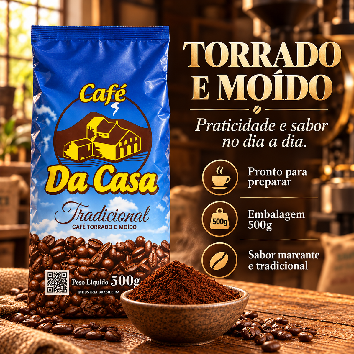Kit 1kg Café da Casa Tradicional