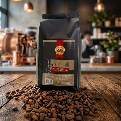 Café Gourmet Torrado Em Grãos 100% Arábica 250g